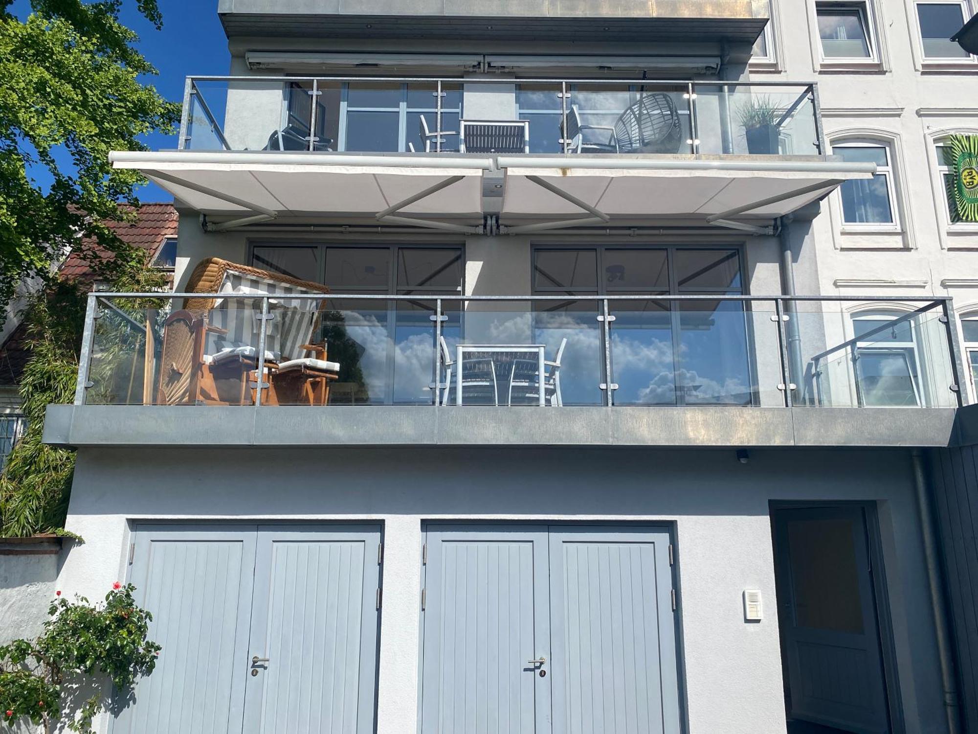 Innenstadt-Oase Im Kapitaensviertel フレンスブルク エクステリア 写真